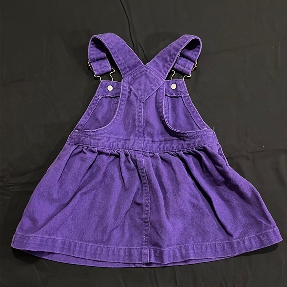 Chaps Purple Overall Dress, Size 12 Months - Picture 2 of 3